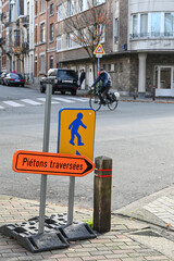 Chantier signalisation pieton