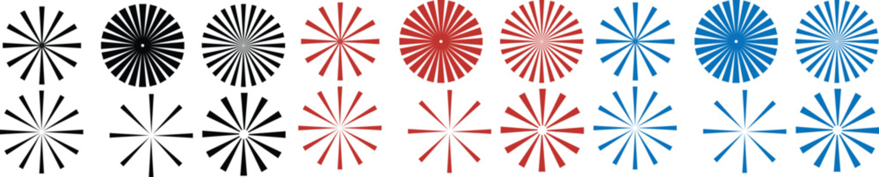 Dashed and dotted line rippled radial rounded circle PNG. sunburst background retro rays layout, vintage sunbeam burst. Circular line pattern resembling sunshine light rays.
