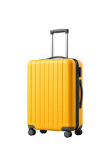 Yellow Travel Suitcase Isolated