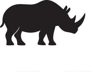 Obraz premium Rhinoceros Icon – Vector Illustration