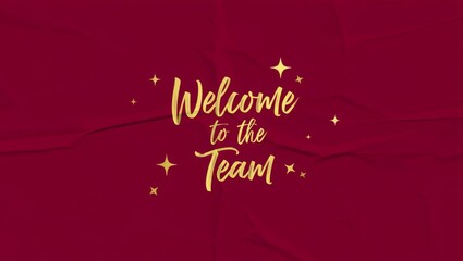 Welcome to the team text information sign.