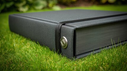 Medium shot featuring a UVresistant laminated album cover exposed to outdoor sunlight emphasizing durability and protection against fading.