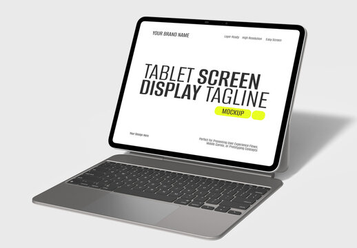Tablet Screen Display Mockup