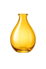 Yellow Glass Decorative Vase