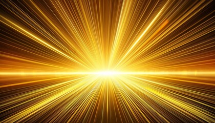 radiant horizontal yellow light rays on a glowing background with laser beam effects