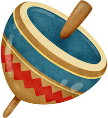 Japanese style Happy New Year Decoration illustration with transparent background 