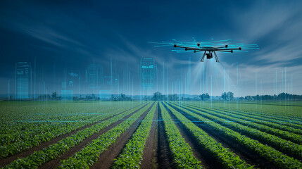 AI-powered smart agriculture and precision farming technology.