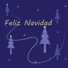 feliz navidad or merry christmas typography calligraphy font letterings text vector design