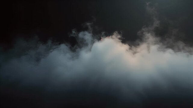 Clouds in the dark sky
