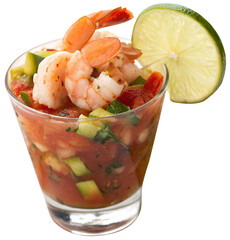 refreshing mexican shrimp cocktail