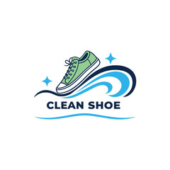 creative modern shoe logo featuring dynamic footwear illustrations, clean minimal vector logos suitable for shoe brands, fashion labels, and apparel business