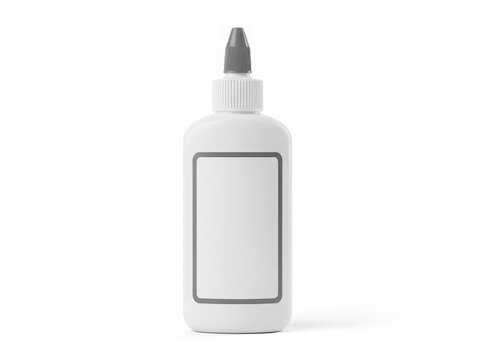 White glue bottle with orange cap