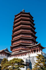 Traditional Chinese-style tower, Yongding Tower in Beijing