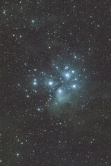 青く輝くプレアデス星団