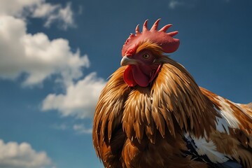 rooster in the farm