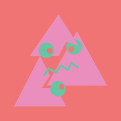 Abstract Geometric Face