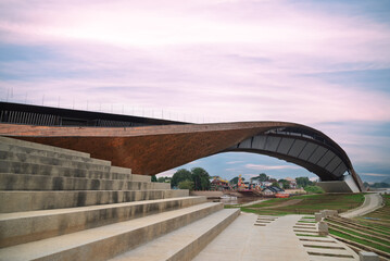 Nakhonsawan, Thailand The new landmark in Paknumpho called as Pasan, the headwater of Chao Phraya river.