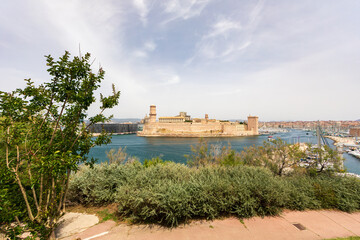 Marseille, France, Fort Saint-Jean overlooking the Vieux port