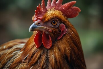 close up of a rooster