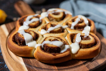 Fresh Cinnamon Rolls with Cream Cheese Glaze