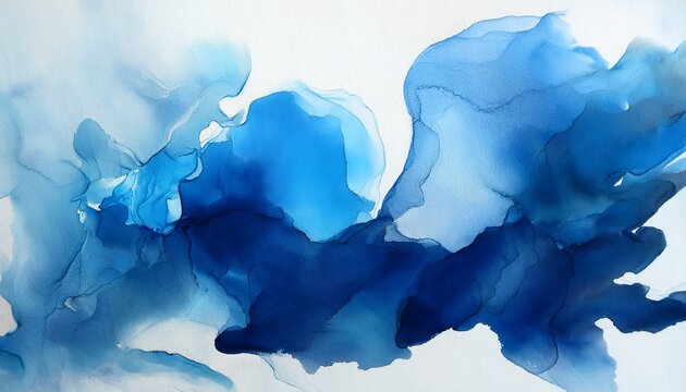 Zarte Indigo Und Babyblau Aquarelltextur