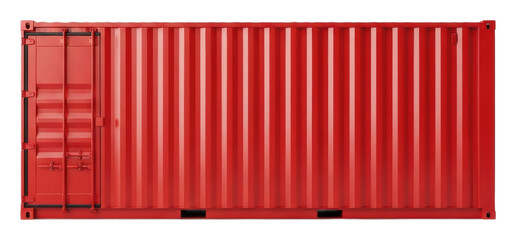 Container shipping action industrial urban aerial view isolated on transparent background