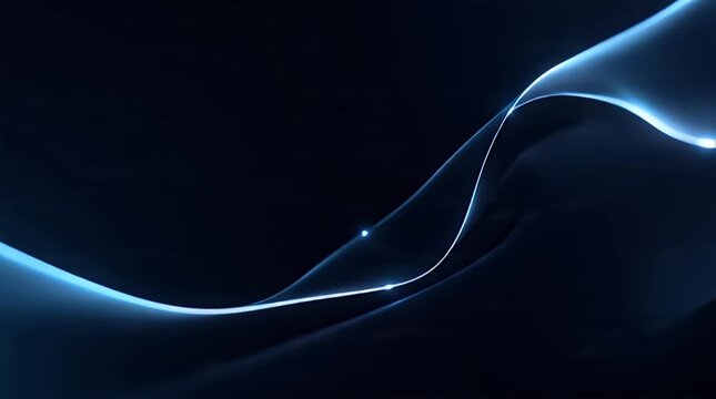 Thin Glowing Corner Accents with Soft Navy-Blue Glow