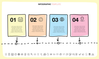 Doodle Infographic Template