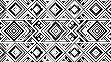 Geometric Tribal Pattern Vector Background