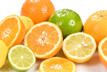 Fresh Citrus Fruits Assortment with Lime and Orange