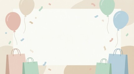 Celebration event with colorful balloons and gift bags birthday party theme festive environment festive viewpoint fun & joyful concept for special moments