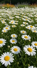 Field of Daisies - A Beautiful Summer Scene.