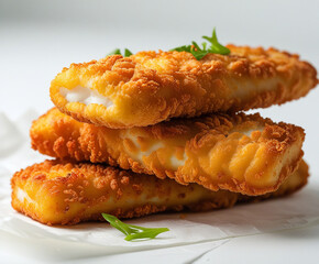 Healthy baked fish fingers