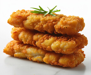 Healthy baked fish fingers