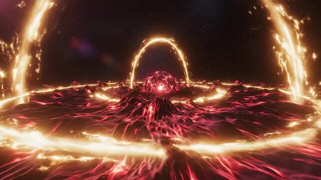 Pulsating Cosmic Core Emitting Resonant Energy Waves