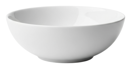 Ceramic bowl display kitchen product minimalist top-down isolated on transparent background