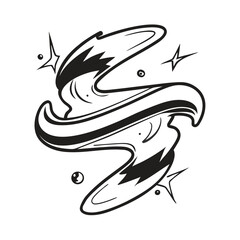 vector illustration of a motorcycle