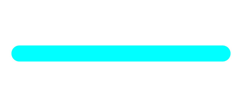 Straight blue gradient horizontal line with rounded edges