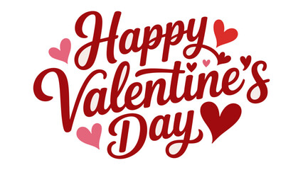 Happy Valentine's Day: A vibrant expression of love and affection, the message 'Happy Valentine's Day' is elegantly displayed, complemented by charming heart accents.
