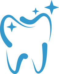 Zahn aus Tropfen, Zahn, Zahnpflege, Logo, Icon