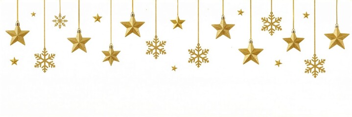 Christmas stars snowflake decoration