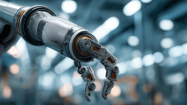 AI-driven robotic automation in modern manufacturing industries. - Powered by Adobe