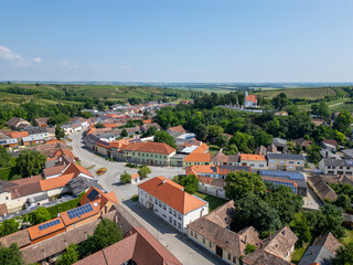 Mailberg village surrounded by vineyards in Lower Austria