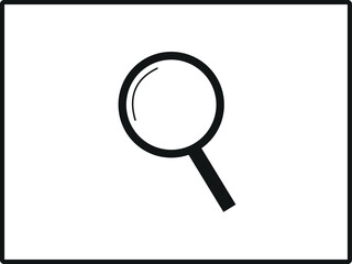 Magnifying glass icon for search and investigation