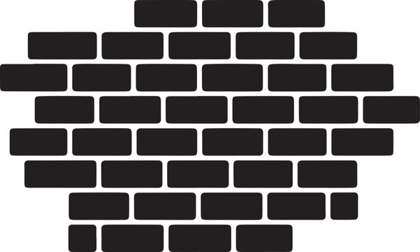 Black Brick Wall Pattern Background,
Brick Wall Texture Silhouette Design,
Abstract Brick Wall Background Illustration