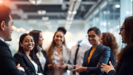 Generative AI Depiction of a Professional Business Team Engaged in a Collaborative Meeting in a