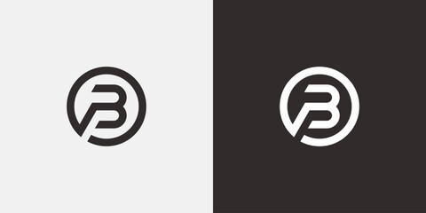 Stylized letter B logo icon © @Three