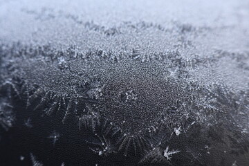 mroźne tło jako krajobraz zimy