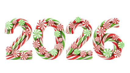 Celebrating the year 2026 with fireworks