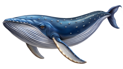 blue dolphin on white background